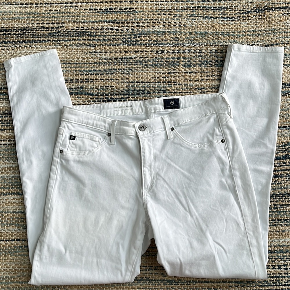 AG Skinny Jeans - The Abbey Ankle - white size 29R